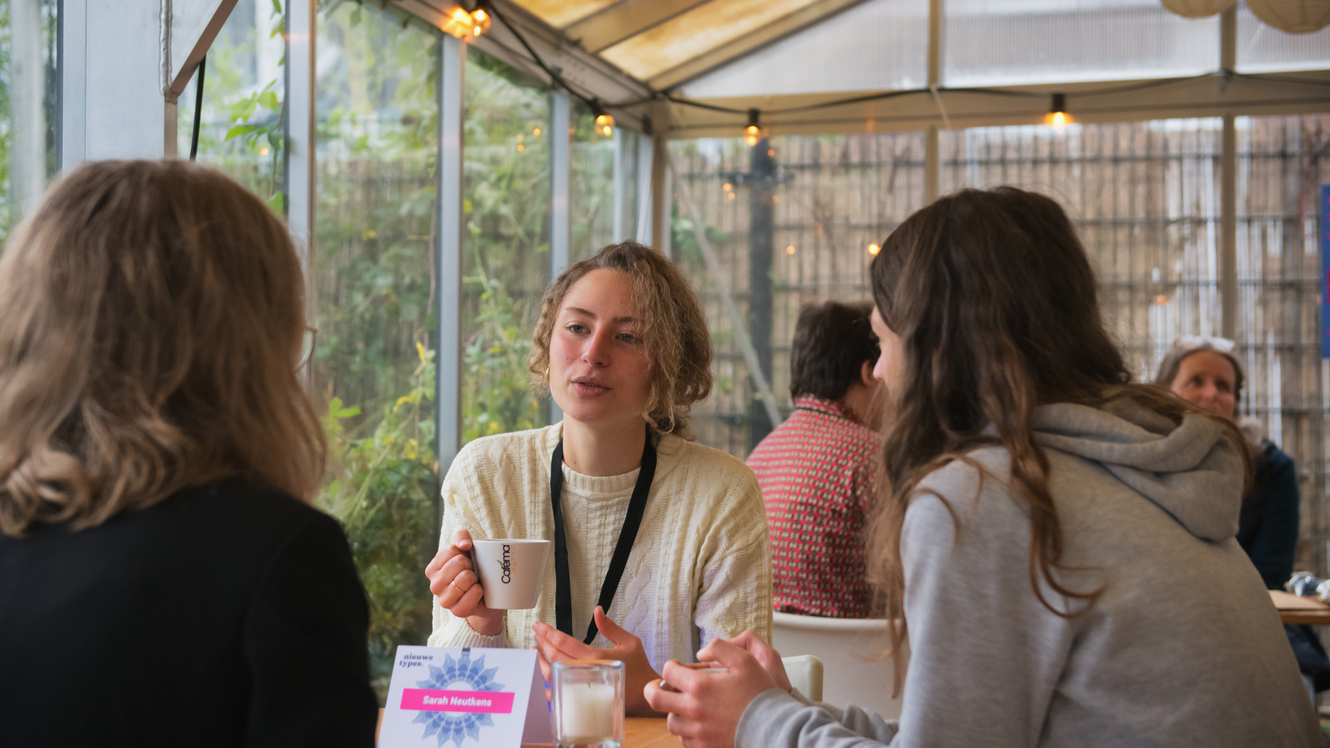 Sarah Neutkens tijdens Speeddates op Nieuwe Types 2023